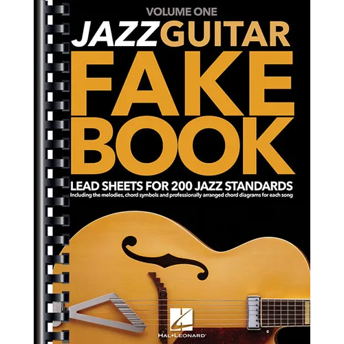 Jazz Guitar Fake Book: Lead Sheets for 200 Jazz Standards Guitar Chord Symbols and Diagrams for Easy Playing Jazz Sheet Music Songbook for Beginners a